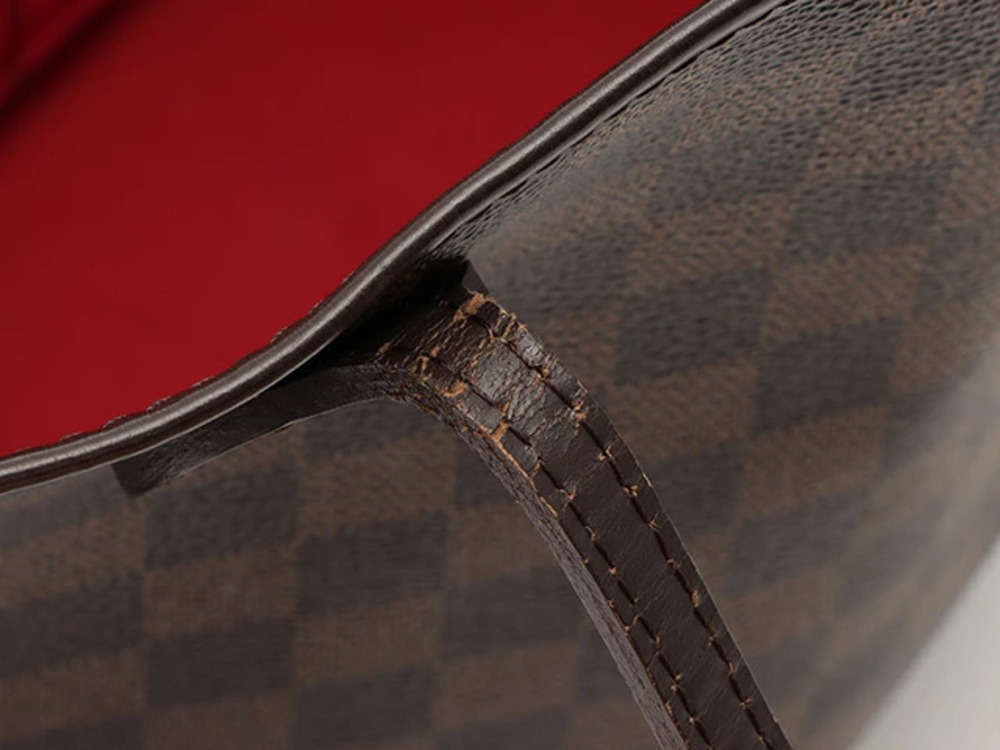 Louis Vuitton Damier Neverfull Bag Tote Brown